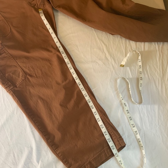 Old Navy High-Rise OG Chino Pants XL Brown Cargo Style Stretch - Picture 10 of 11